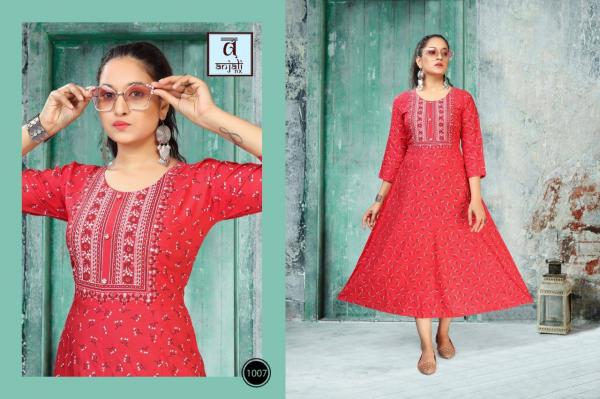 Anjali Libas Rayon Fancy Kurti Catalogue